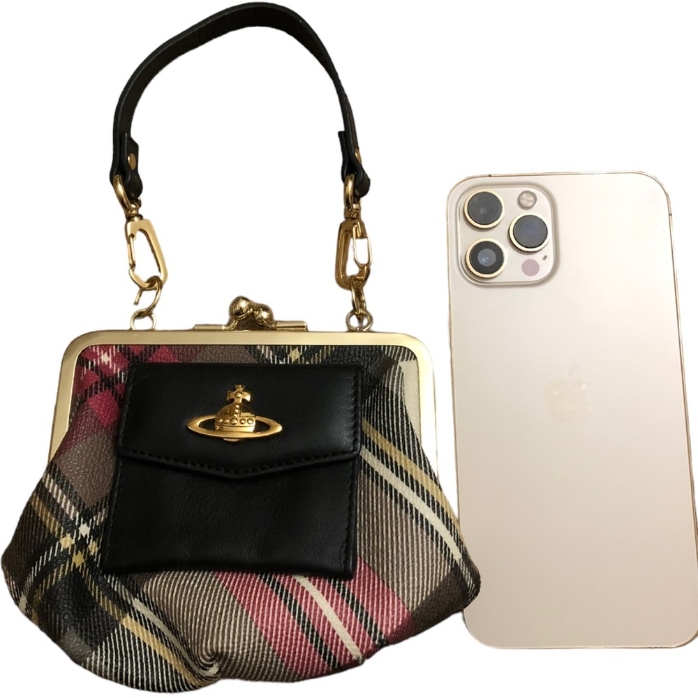 RARE Vivienne Westwood Vintage Mini Black/Red Plaid Clutch/Handbag - Picture 15 of 16